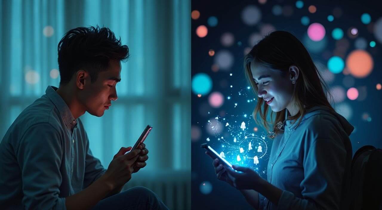 ラポールアンカーの「放置」という不安と「7つの連盟による豊富な出会い」の対比イメージ