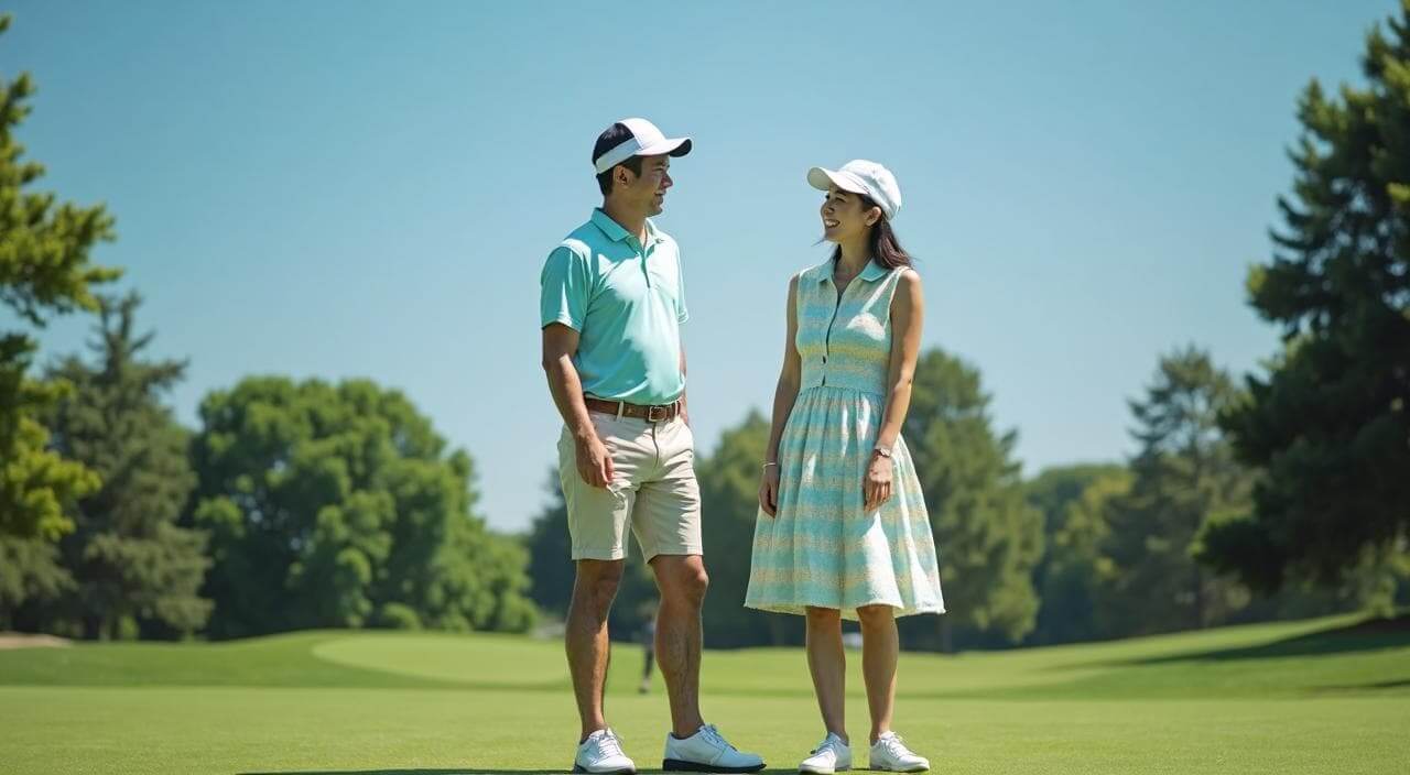 エルラウンジ(L-Lounge)ではない婚活サービスを利用して出会った二人が会話する画像